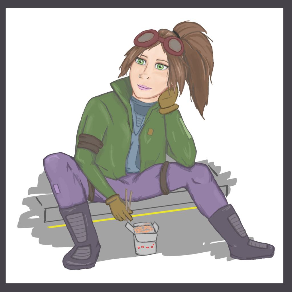 Artwork of Mei from Genus: Latrodectus by Breakfastmunkii