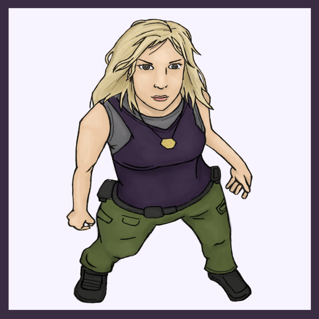 Artwork of Starbuck from Battlestar Galactica by BreakfastMunkii