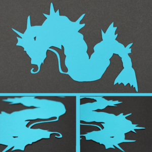 Artwork of Gyrados from Pokemon by BreakfastMunkii